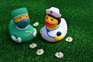 Deux canards infirmiers